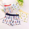 4pcs / Lot Garçons Boxer Briefs Enfants Coton Sous-Vêtements Bébé Garçon Slip Adolescent Bande Dessinée Imprimer Doux Enfants Culottes 2-14T 211122