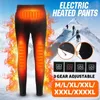 Męskie spodnie Zimowe mężczyźni samozwańcze samozwańcze USB Przypadkowe elektryczne spodnie termiczne Kobiety na zewnątrz piesze wędrówki ciepłe szczupłe spodnie dresowe