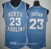 最高品質15 Vince Carter Unc Jersey North CarolinaブルーホワイトステッチNCAA大学バスケットボールジャージ刺繍ショーツスーツサイズS-2XL