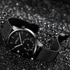 lmjli - CRRJU Top Brand Mens Watches Luxury Quartz Casual Watch Men Stainless Steel Mesh Clock relogio masculino Drop Shipping