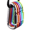 8cm Alumínio Carabiner D-Ring Chaveiro Chaveiro Camping Keyring Snap Gancho Ao Ar Livre Kit de Viagem