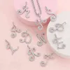 KRKC Wolale 2021 mode personnalisé sier plaqué or femmes bijoux CZ glacé initiale collier breloque lettres alphabet pendants259O