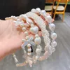 2021 Tiara Headband Pearl Hairband Wedding Hair Tillbehör för Women Bridal Headwear Queen Crown Luxury Smycken Fine Gift