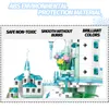 784PCS Stadt Freunde Prinzessin Eis Schnee Schloss Modell Bausteine Weihnachten Winter Schnee Haus Figuren Ziegel Spielzeug für Mädchen geschenk X0902