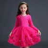 Girls Dr2021 Spring PrincDrGirls Long Sleeve Floral Lace Summer Kids Dresses For Girls Costume 4 6 8 10 12 13 Years X0803