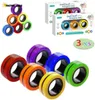 Incredibile DHL Free Divertente Fidget Spinner Braccialetto magnetico Anello Decomprimere Giocattolo Anello magico Puntelli Strumenti Anti Stress Fidget Giocattoli Stress Giocattoli per bambini Sollievo FY30