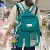 Menina laptop kawaii transparente mochila mulheres livro moda escola saco fêmea estudante faculdade impermeável mochila bonito lazer y0804