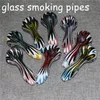 Pipes à fumée en verre accessoires pour fumer pour bang pipe à main en silicone unique barboteur tabac bols à herbes sèches
