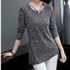 Lose Langarm Gestrickte Top frauen Pullover Mode Feminine bodenbildung Blusen Hemd Herbst Tops 373D 210420