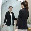 Kvinnors kostymer Blazers 2021 Vår Höst tunn Jacka Kvinna Koreansk Fashion Slim Office Lady Suit All-Match Blazer Mujer Coat