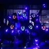 Halloween Horror Mask LOP Purge Wyborczy kostium tusz do rzęs DJ Party Light Up Maski Glow w ciemnych 10 kolorach Fast246L