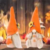 Party Supplies Harvest Festival Decoration Handmade Plush Faceless Gnomes Sunflower Doll Decor Home Desktop Ornaments CCA7328