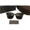Kvalitetsdesigner 0642k Unisex Solglasögon Big-Square Frame Plank + Metal UV400 Muti-Color Googles Full Set Packing