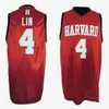 Anpassad basket Harvard Crimson Colleges Jersey Justice Ajogbor Ciaran Brayboy Jeremy Lin Kale Catchings Danilo Djuricic Reed Farley Mason Forbes 4xl