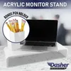 Support de moniteur en acrylique avec porte-stylo assorti, support de moniteur en acrylique transparent de 12 mm d'épaisseur, support pour ordinateur portable pour la maison, le bureau et le travail. Support de bureau d'ordinateur