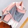 Winter Scarf Women Cashmere Lady Stoles Design Print Female Warm Shawls and Wraps Thick Reversible Scarves Blanket