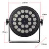 24x18W RGBWA UV LED PAR PAR LIGHT 6-IN-1 Profession DMX512 DJ WASH ALUMINUM LIGHTING254S