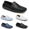 2021 Marka olmayan Erkekler Koşu Ayakkabıları Siyah Beyaz Gri Donanma Mavi Şerit Erkek Moda Eğitmen Sneakers Açık Koşu Yürüyüş 40-45 Renk 156
