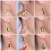 2021 Popular Christmas Earrings decorative Earrings Fashion ear hook Christmas Tree Earrings