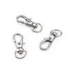 2021 Silver Bronze Plated Metal Swivel Lobster Clasp Clips Sleutelhaken Sleutelhanger Split Sleutel Ring Bevindingen Sluitingen Maken 30 MM