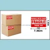 Party Decoration Event & Supplies Festive Home Garden 2 X 3 Fragile Stickers With Care Warning Labels Thank You Sticker 500 Labels/Roll Drop