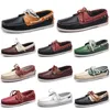 Mannen Casual Schoenen Drievoudig Zwart Wit Populair Ademend Zilver Taupes Dlive Mahonie Bruin Jogging Lopen Lage Zachte Multi Lederen Mens Sneakers Outdoor Trainer