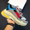 Triple S Original Shoes Platform Sneakers Men's Women's Fashion Luxurys Designers Sports Black White Grey Pink Blue Red Trainers Running Casual Outdoor