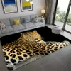 Tappeti 3D modello leopardo grandi tappeti per soggiorno tappeti per animali di lusso camera da letto morbida spugna bagno cucina tappetino zerbino 210626