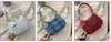 Sommer kleine frische schlichte karierte Einkaufstasche Damen Reißverschluss süßes junges Frühlingsmädchen Unterarmtasche Pu-Leder kleine Handtaschen