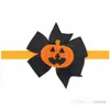 Baby hoofdbanden halloween boog hoofdband boutique meisjes pompoen schedel haar accessoires kinderen kinderen sjofele haarbands kha516