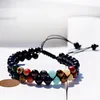 Eight Planets Universe Galaxy Solar System Guardian Star Natural Stone Beads Bracelets For Women Men Adjustable