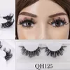 3D Faux Visone Eye Lashes D Curl Strip Ciglia Cruelty Fee Drammatico Wispy Volume Natural Long Thick Cross Ciglia finte