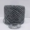 1 PZ Qualità Nuovo 250g Bellissimo Peluche 70% Lana Merino Filato Metallizzato Matassa Spessa Uncinetto Maglieria Oro Argento Filo di seta Z3936 Y211129