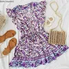 слоистые фиолетовые платье