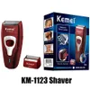 Kemeei km-1123 barbeador sem fio elétrico perfeita Perrieto corte gêmeo homens lâmina flutuante com lâmina de trimmer recarregável DHLA09