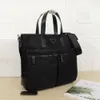 Herr Black Waterproof Nylon Designer Portfölj högkvalitativ bärbar bärbar väska stor kapacitet Retro Fashion Office Handbag246p