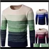 Hommes Pulls Hiver Hommes O Cou À Manches Longues Bloc De Couleur Patchwork Tricoté Pull Pull1 Aqwdf Waycu