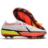 2021 Mens fotbollskor Phantom GT2 Elite DF FG Cleats Dynamic Fit Ag-Pro fotbollsstövlar motivationspaket utomhus fast mark