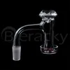 Beracky 20mmod Beveled Edge Banger De Quartz Fumar Terp Slurper com Diamond Cap2pcs 6mm Ruby Pérolas 4590 graus Slurpers Nails for Glass Bongs Petrócitos