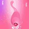 Tunga slickar vibrator 7-läge vibrerande massager g-spot vibrator nippel suger klitoris stimulator vattentäta sexleksaker för kvinnor