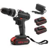 VHBTYRGO Multifunctional brushless impact 12V high-power lithium electric drill Household rechargeable power tool