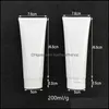 Empty Mini Soft Cosmetic Hand Cream Tube White Hoses Squeeze Bottles Plastic Container Fast F1941 Drop Delivery 2021 Per Bottle Fragrance