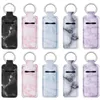 NEWPortable Lipstick Holders Lip Cover Neoprene Keychain Marble Printed Chapstick Holder Bag Wrap Party Favor Gift RRD10852