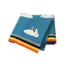 Spring Autumn Infant Baby Boy Girl Lovely Rabbit Rainbow Edge Knit Blanket born Quilt Boys Girls Hold 210429