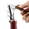 ワインのびんのオープナーの木製ハンドルコルク抜きのオープンの簡単なステンレス鋼ナイフキッチン多機能携帯用ねじツールLX4400