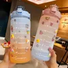 屋外フィットネススポーツボトルポット大容量携帯用漏れ防止飲料用品プラスチック私の飲み物ボトルBPA無料211013