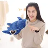 150 cm di grandi dimensioni morbido giocattolo di peluche di peluche Big Creative Blue Whale Pelifonde cuscinetto di peluche di pesce di marcia morbida peluche adorabili bambini baby doll2547