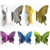 3D Butterfly Wall Sticker Stereo Mirror Plane Butterflies Stickers PVC Removable Wall Decals Butterfly's Home Decoration BH6078 TYJ