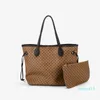 Luxe designer dames handtas bakken messenger bag hoge kwaliteit PU lederen pochette luipaard bruin bloem print portemonnee schouder kruisbody