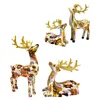 Party Decoration Elk Staty Figurin Dekorativ Table Deer Skulptur Hem Bedside Decors